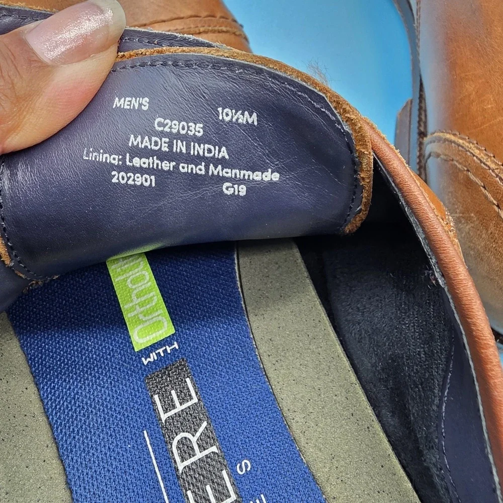 Cole Haan Grand Harrison Double Monk Strap Brown Shoes Men's Size 10.5